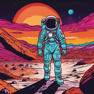 Astronaut on mars